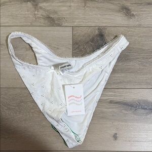 White Eyelet Bikini Bottom